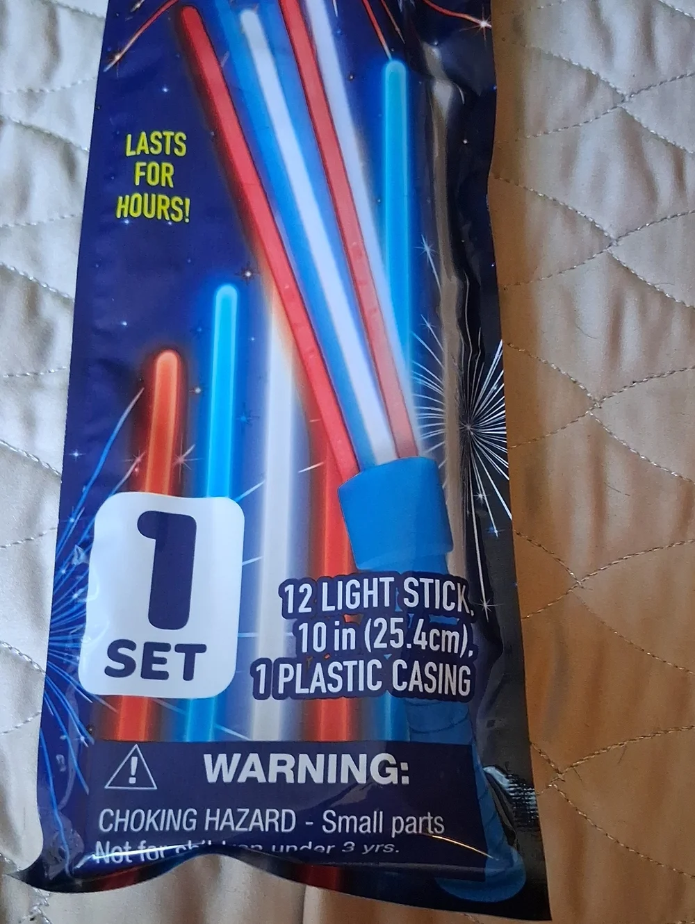 12-Pack Light Sticks in Red, White & Blue - Home Party Supplies